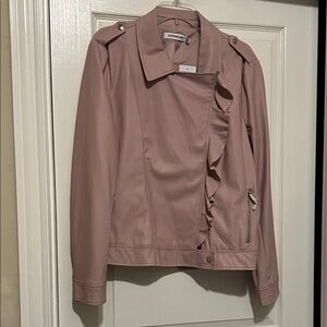 NWT Just Fabulous Faux Leather Jacket